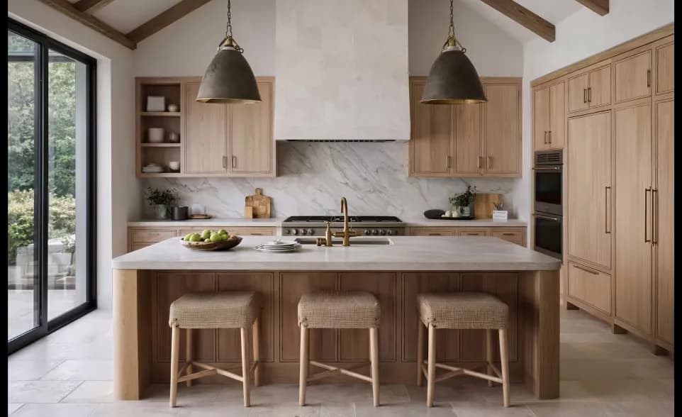 Organic Modern cabinetry style