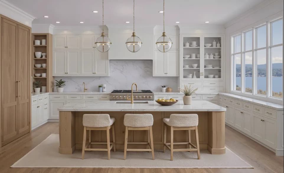 Refined cabinetry style detail