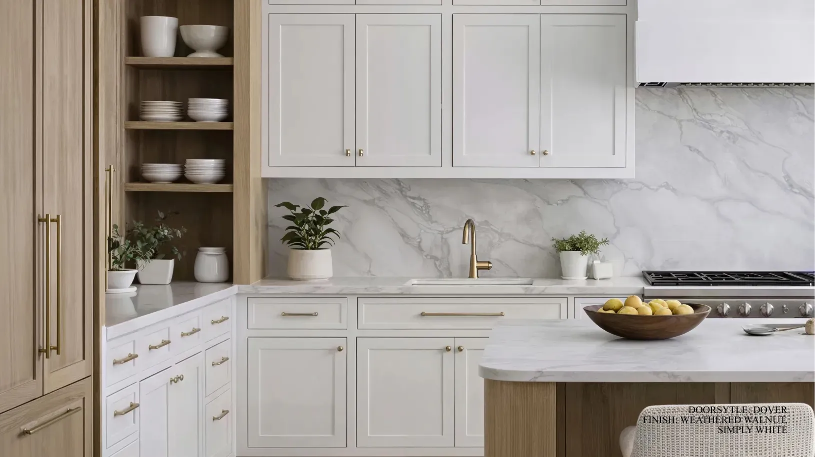 Refined cabinetry style detail