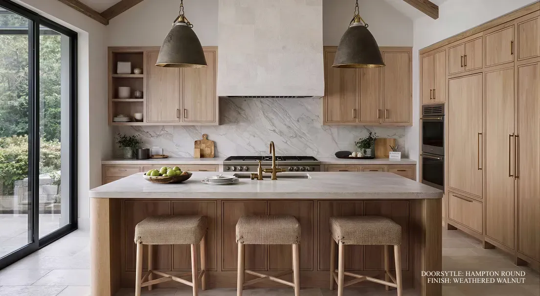 Organic Modern cabinetry style