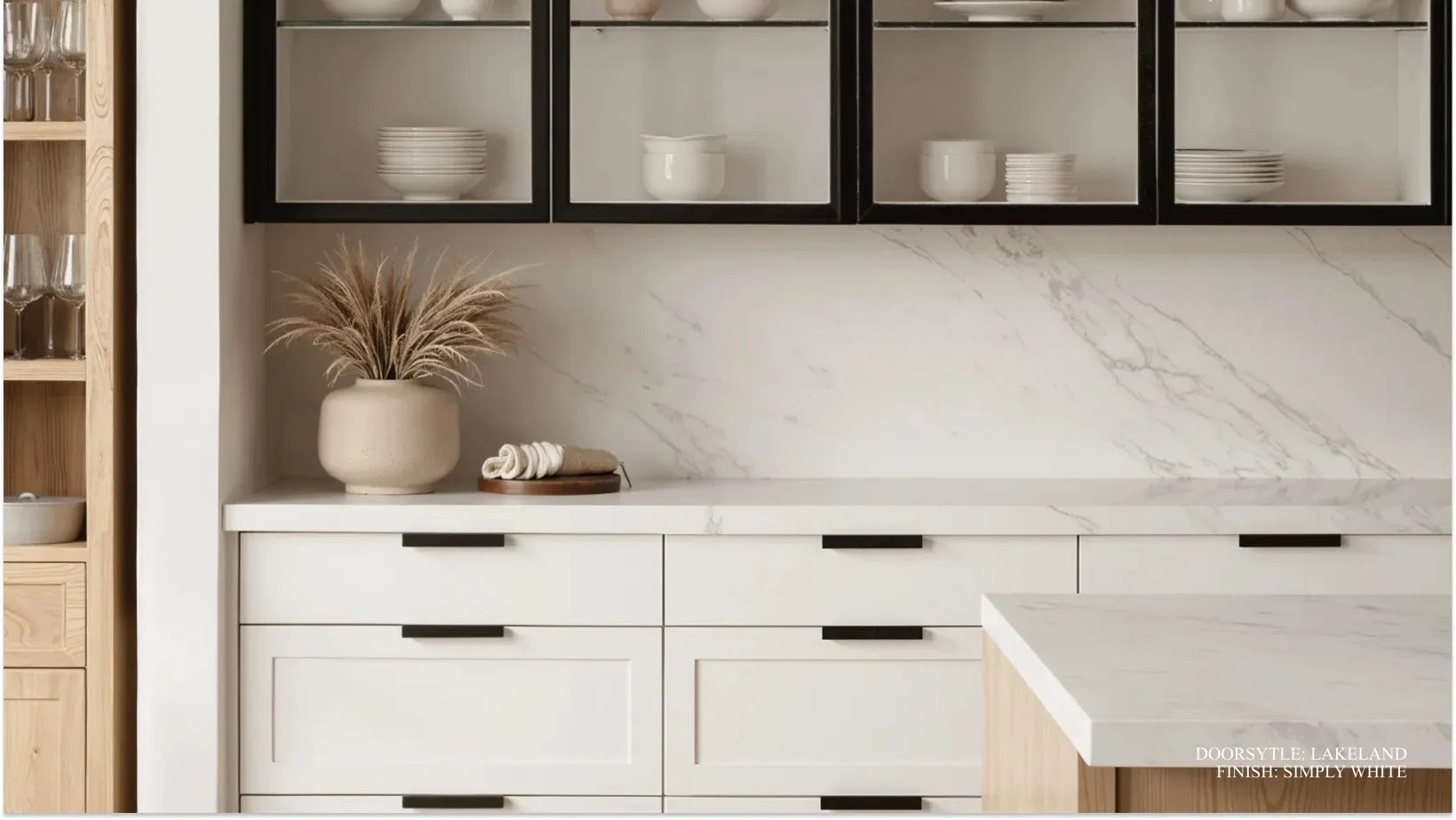 Organic Modern cabinetry style detail