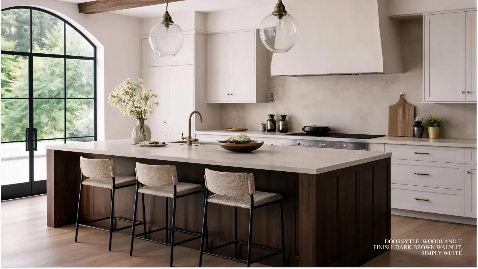 Organic Modern cabinetry style detail