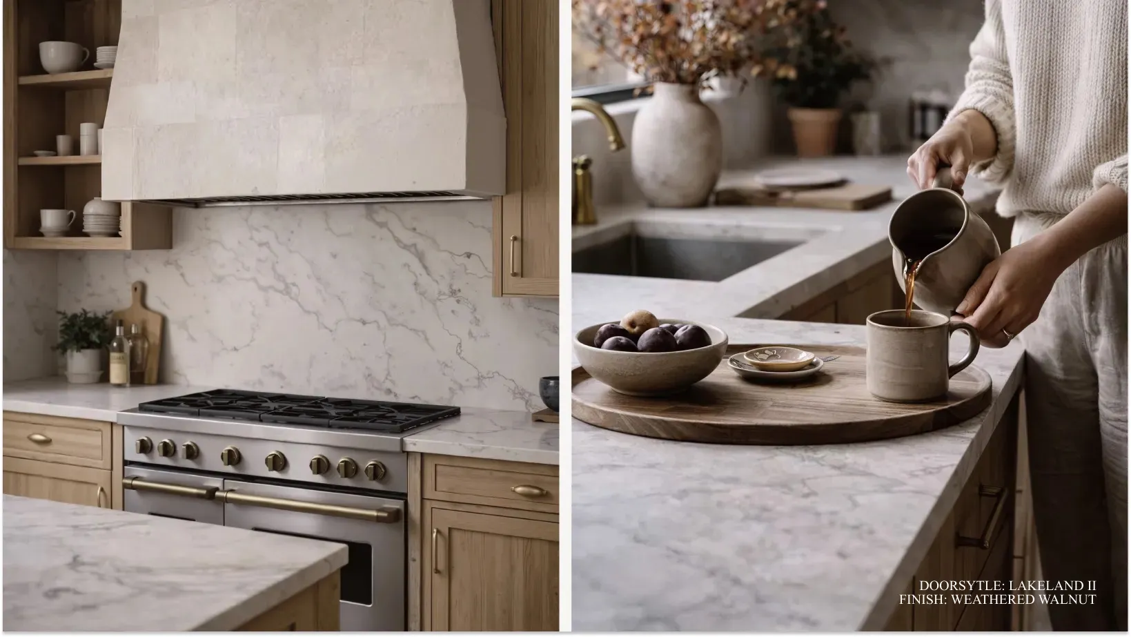 Organic Modern cabinetry style detail