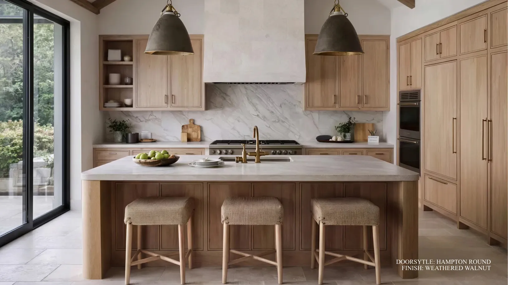 Organic Modern cabinetry style detail