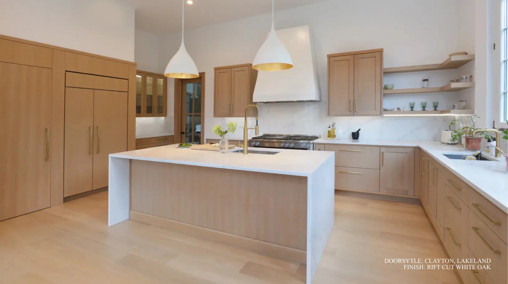 Warm Contemporary cabinetry style detail