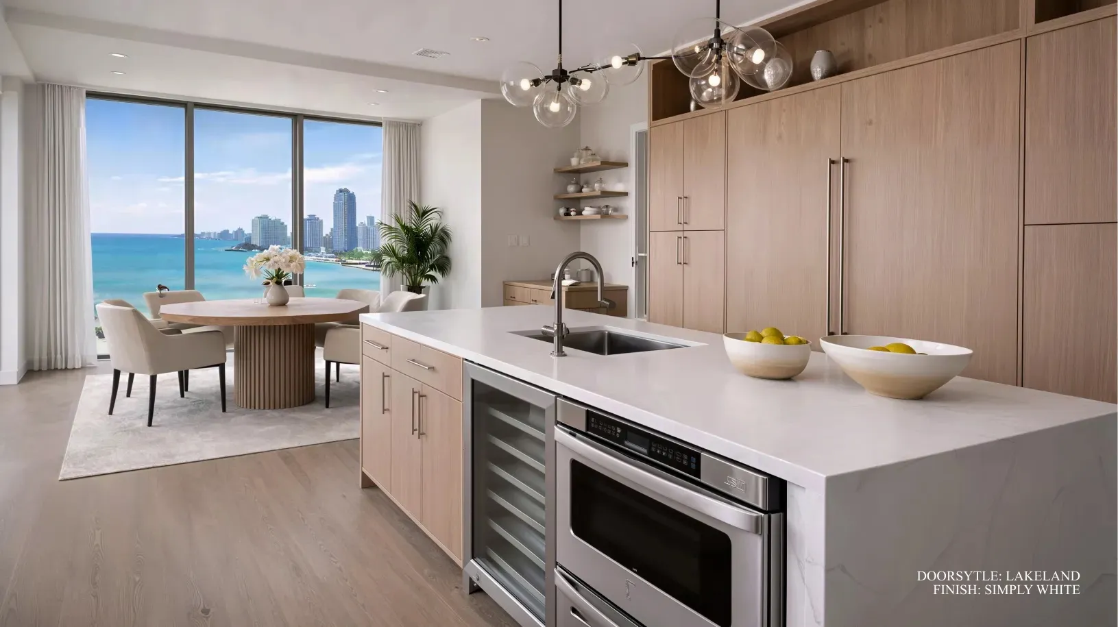 Warm Contemporary cabinetry style detail