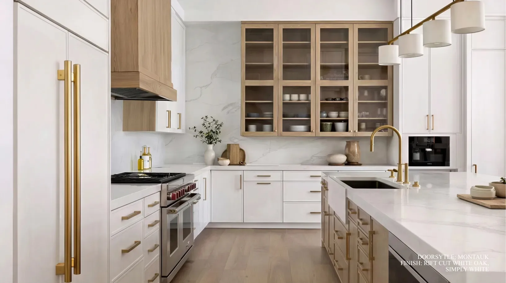Warm Contemporary cabinetry style detail