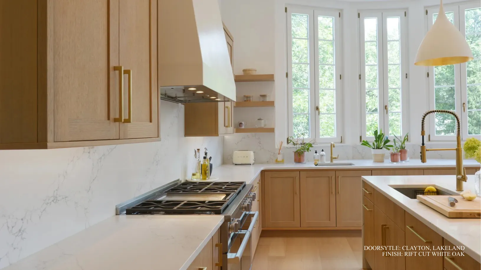 Warm Contemporary cabinetry style detail
