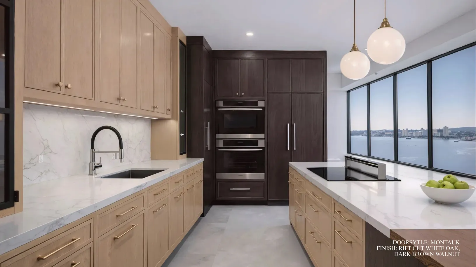 Warm Contemporary cabinetry style detail