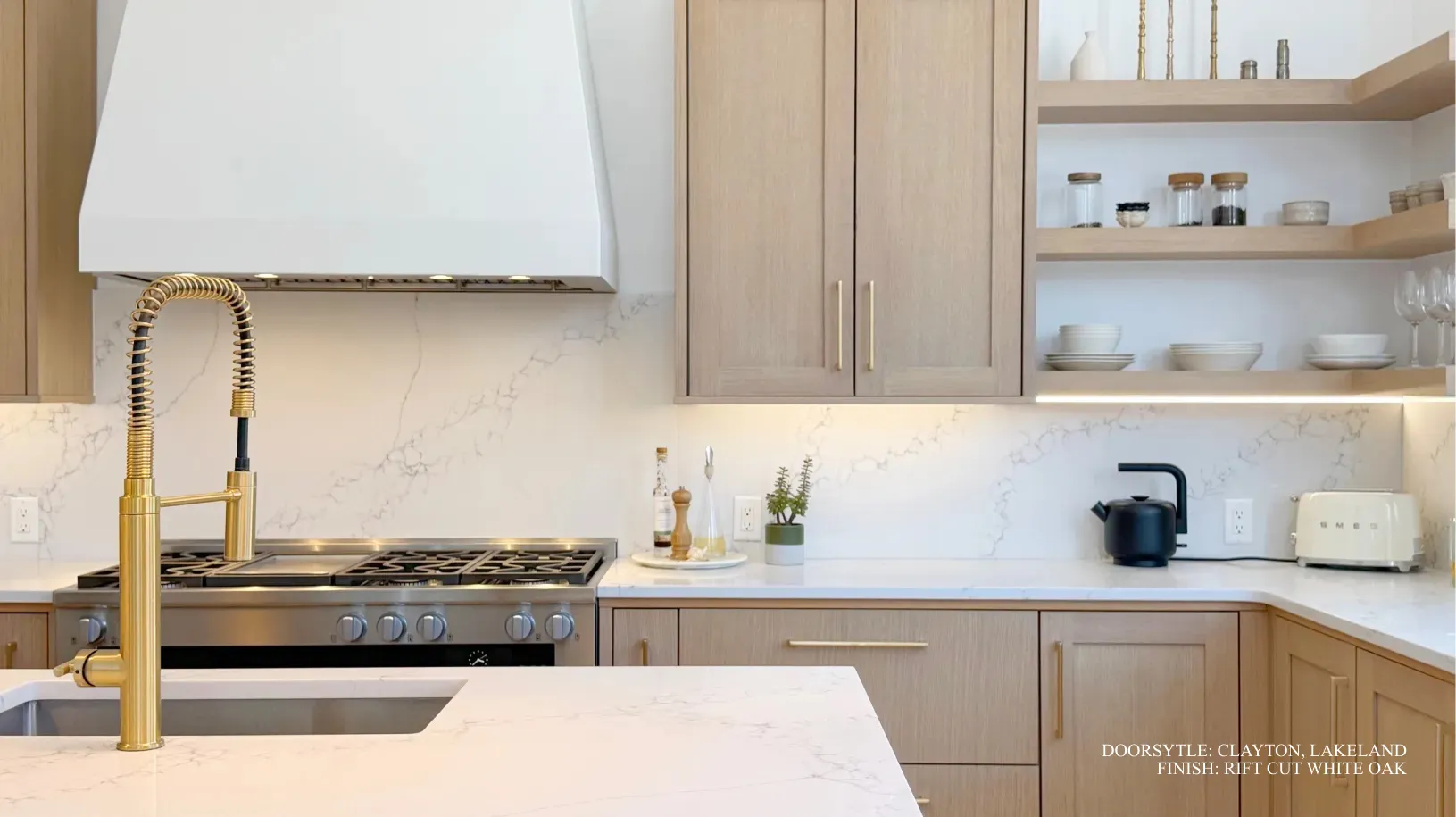Warm Contemporary cabinetry style detail